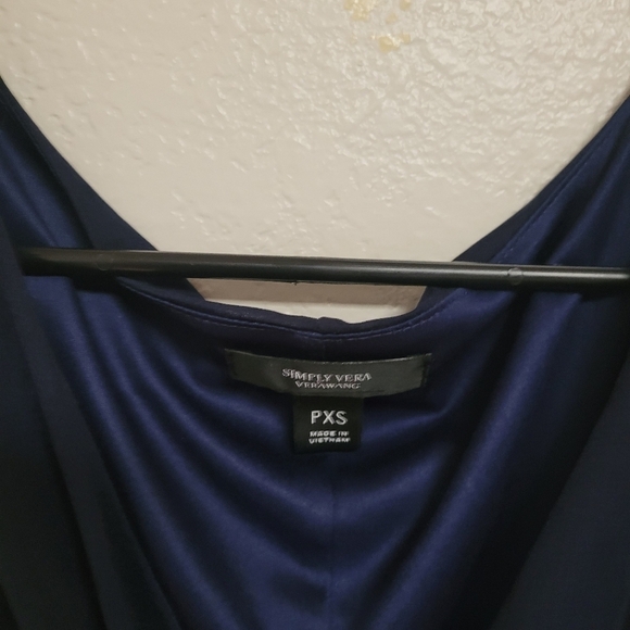 Simply Vera Blue and Purple High Low Dress - Picture 4 of 5